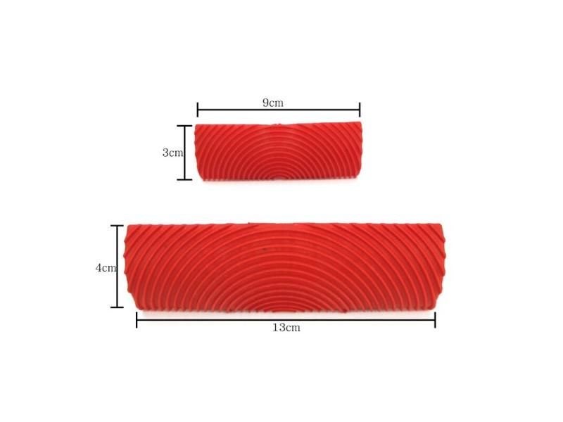 2Pcs/set Rubber Roller Brush Painting Tools Imitation Wood Graining Wall Carousel 1