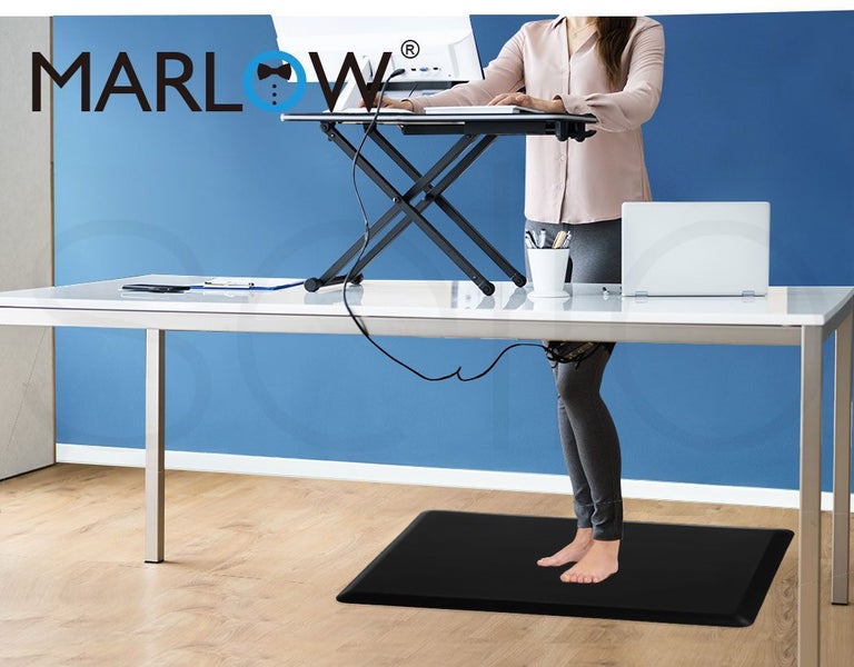 Marlow Anti Fatigue Mat Standing Desk Rug Kitchen Home Office Foam Black 50x80 Carousel 9