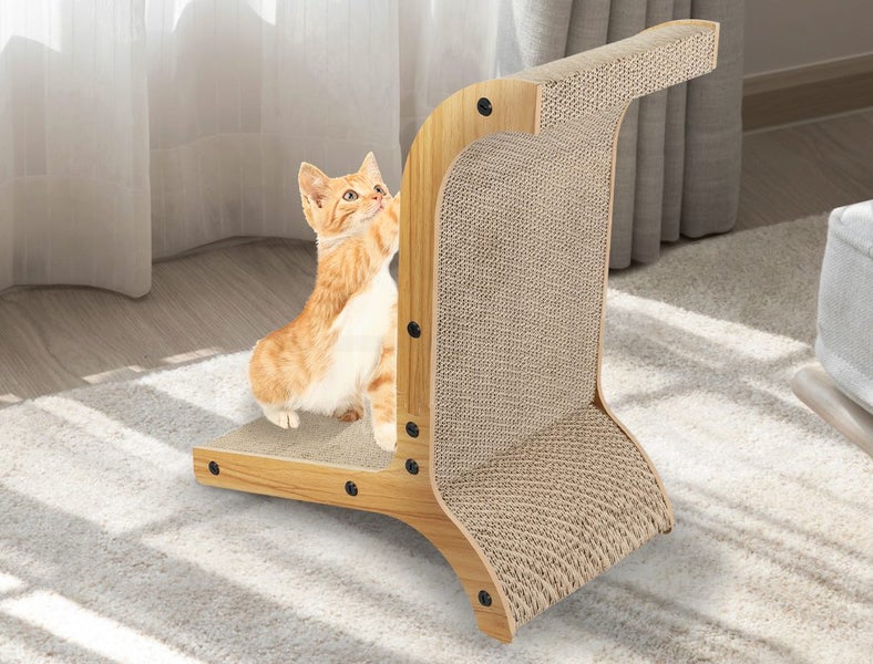 Pawz Cat Scratch Pad Cardboard Kitten Cat Scratcher Scratching Board Scatch Toy Carousel 10