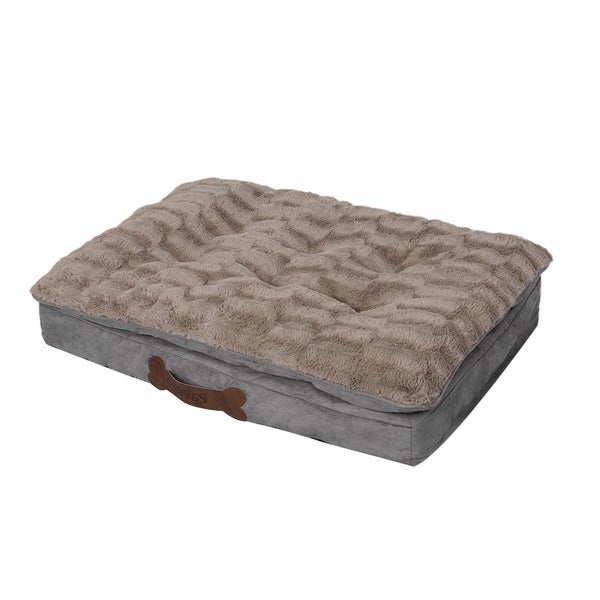 Pawz Dog Calming Bed Pet Cat Removable Cover Washable Orthopedic Memory Foam XL Carousel 1