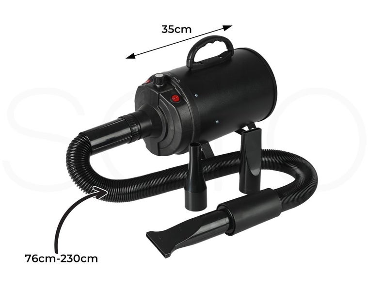 Dog Cat Pet Hair Dryer Grooming Blow Speed Hairdryer Blower Heater Blaster 2800W Carousel 10