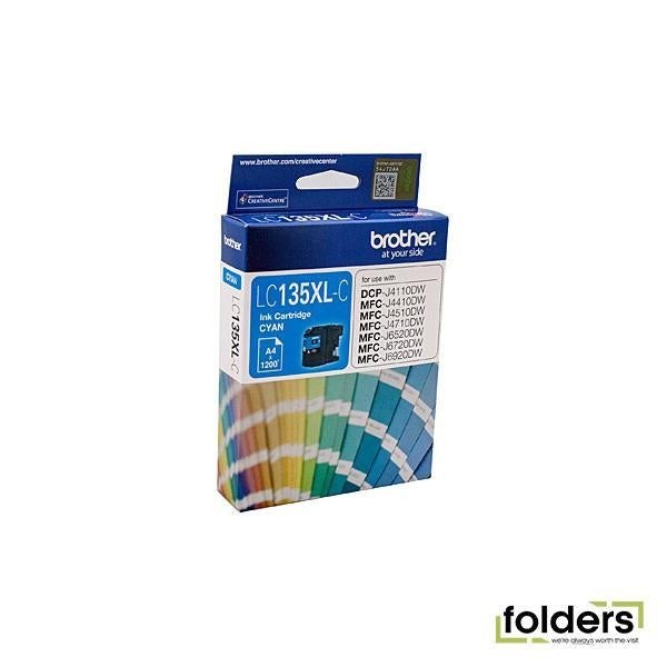 Brother LC135XL Cyan Ink Cartridge - Cyan (LC135XLC) Carousel 1