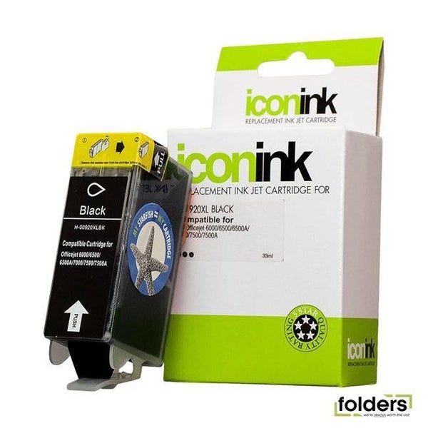 Icon Compatible HP 920 Black XL Ink Cartridge (CD975AA) Carousel 1