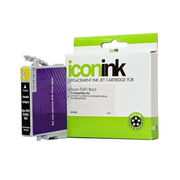 Icon Compatible Epson T0491 Black Ink Cartridge Carousel 1