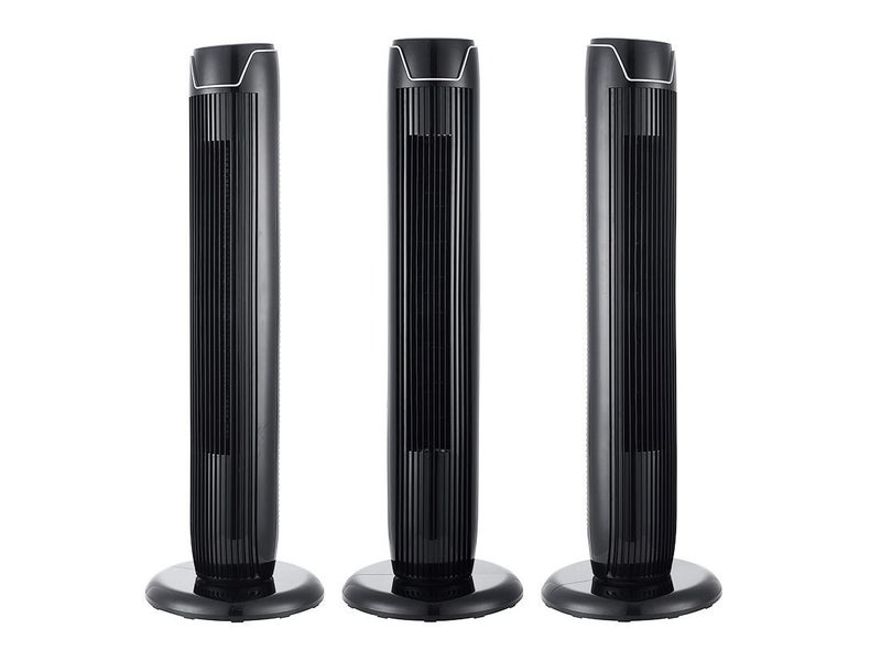 Tower Fan Oscillating 3 Speed with Remote Control 45W - Black MIDEA Carousel 2