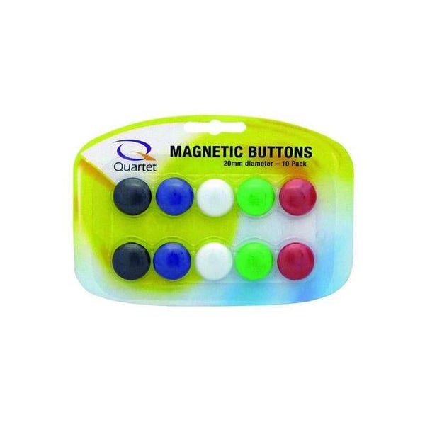 Quartet magnet buttons 20mm asst pk10 Carousel 1