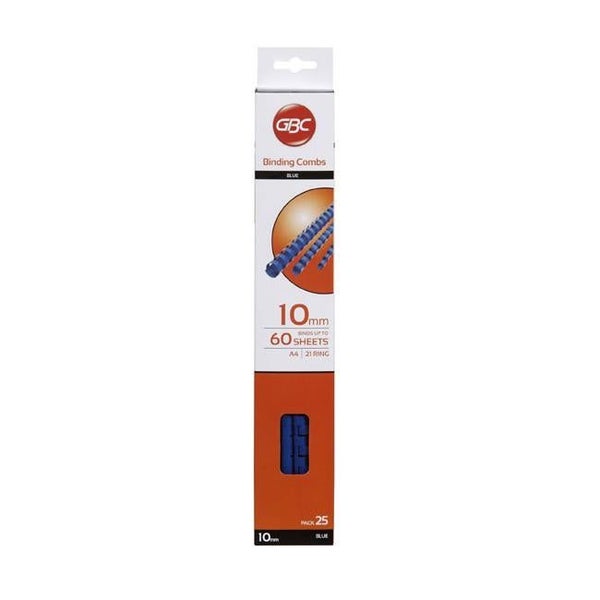 Gbc binding comb 10mm blue pk25 Carousel 1