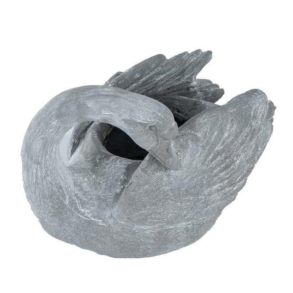 Rembrandt Resin Swan Planter - Grey (SE2290) Carousel 1