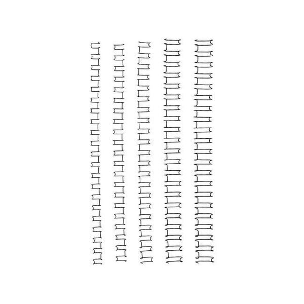 Gbc binding wire 21 loop 8mm silver pk100 Carousel 1