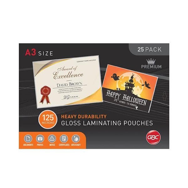 Gbc laminating pouch a3 125 micron pk25 Carousel 1