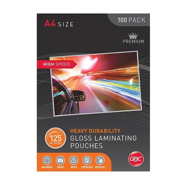 Gbc laminating pouch a4 125 micron pk100 h/speed Carousel 1