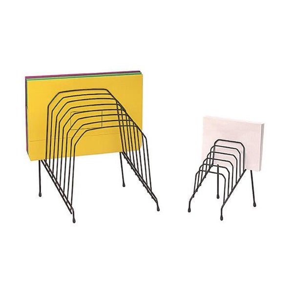 Marbig step file wire organiser small black Carousel 1