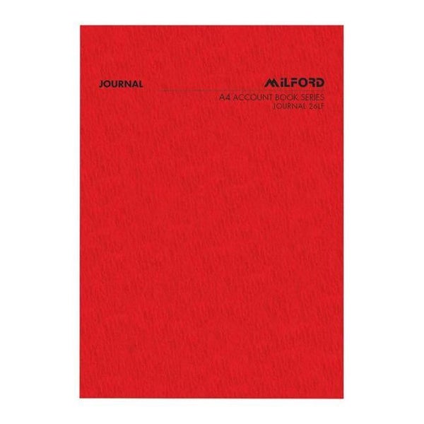 Milford A4 Journal 26 Leaf Limp Account Book Carousel 1