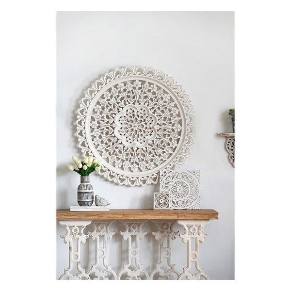 Rembrandt Carved Wall Art - White (SE2084) Carousel 3