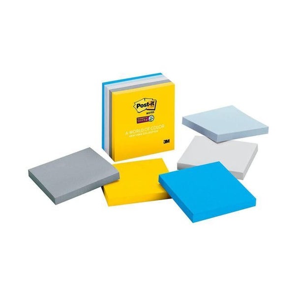 Post-it Super Sticky Notes 654-5SSNY 76x76mm New York Pack of 5 Carousel 1