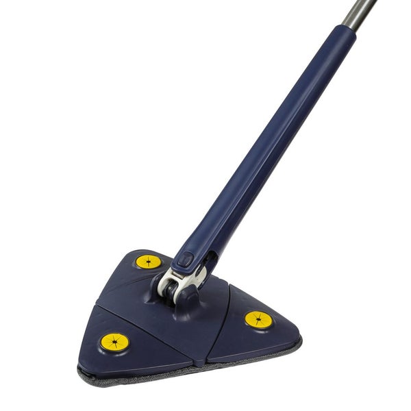 Cleanflo Cleaning Mop Dry Wet Triangle 360° Rotatable Adjustable Head +5 Pads Carousel 1