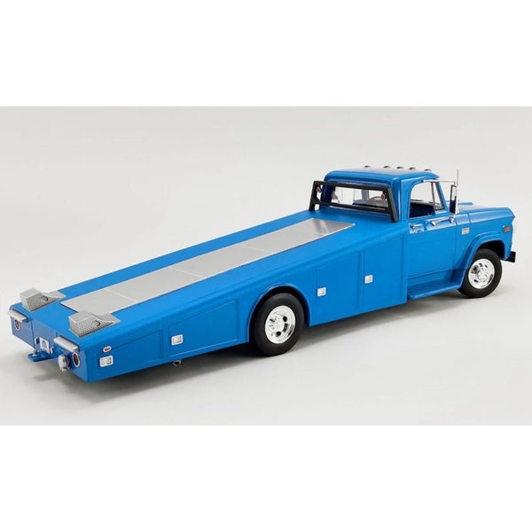 1:18 1970 Dodge D-300 Ramp Truck - Corporate Blue Carousel 2