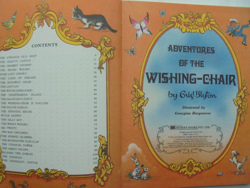 Adventures of the Wishing Chair. 1984 De Luxe Edition. Illus by G. Hargreaves Carousel 2