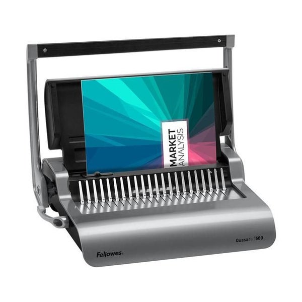 Fellowes Quasar+ 500 Plastic Comb Binding Machine Carousel 1