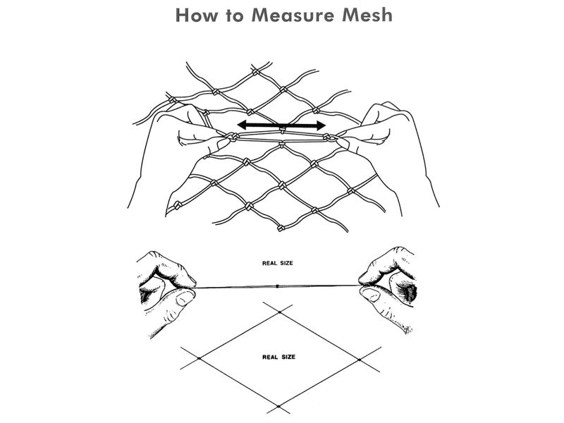 30m Flounder Drag Net | 0.50 Mono 4 5/8" Inch - 25MD - Lead Line Carousel 4