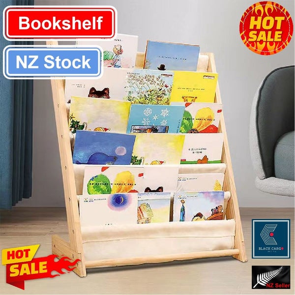 Brand New Wood Kids BookCase Cabinet Bookshelf Rack Stand *Sale NOW* Carousel 2