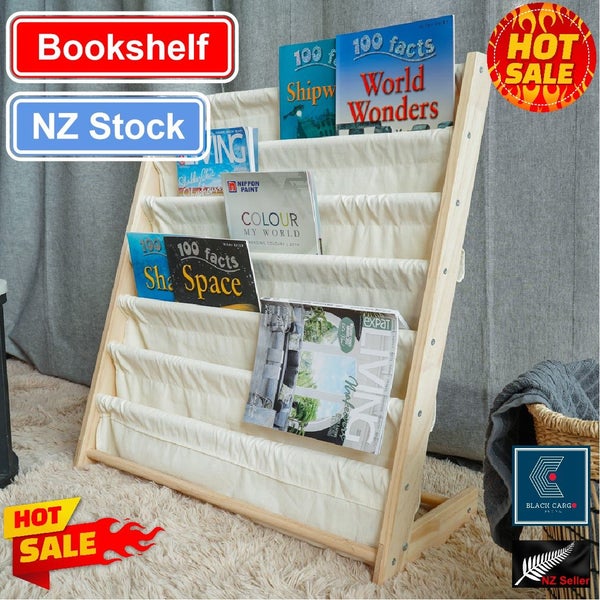 Brand New Wood Kids BookCase Cabinet Bookshelf Rack Stand *Sale NOW* Carousel 1