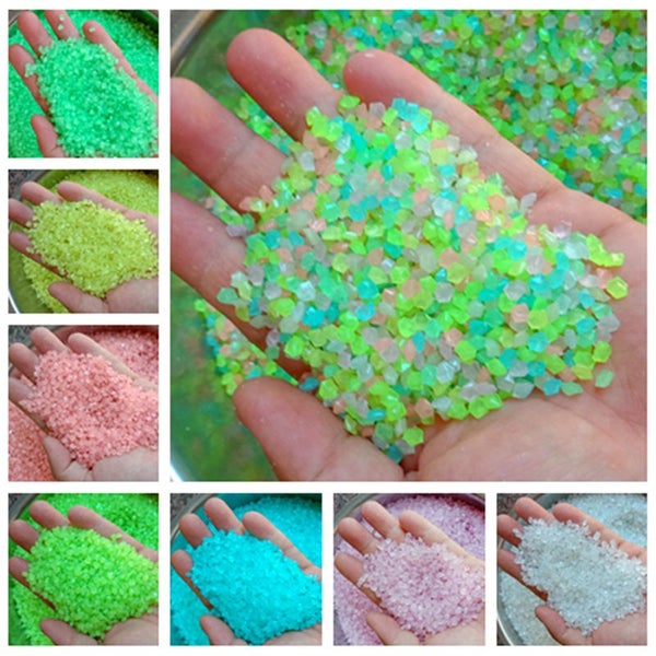 Decorative Fish Tank Gravel Sand Aquarium Luminous Stones Fish Tank Decorations Carousel 1