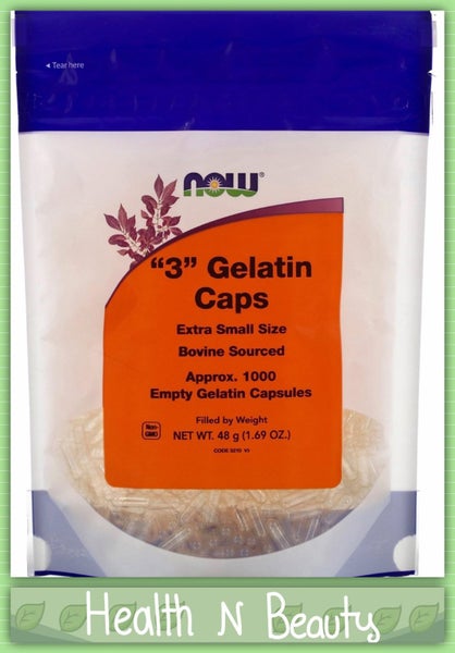 Size 3 EMPTY GELATIN CAPSULES 1000 caps - EXTRA SMALL - E0829 Carousel 1