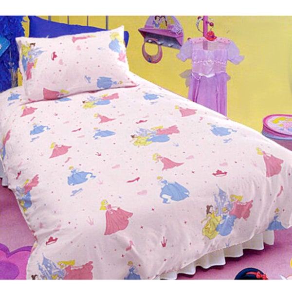 Disney Princess Pink Quilt Cover Set Single Carousel 1