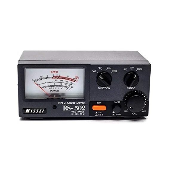 NISSEI RS-502 Analog Radio SWR / RF Test Meter HF ~ VHF ~ UHF 1.8 to 525 MHz Carousel 2