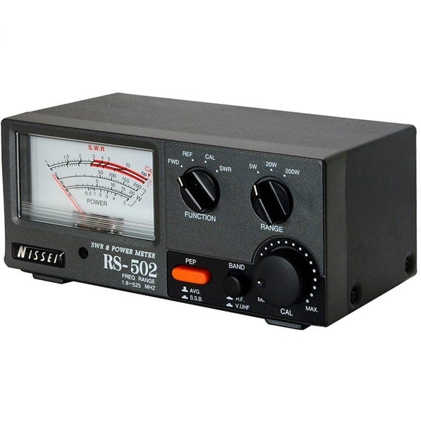 NISSEI RS-502 Analog Radio SWR / RF Test Meter HF ~ VHF ~ UHF 1.8 to 525 MHz Carousel 1