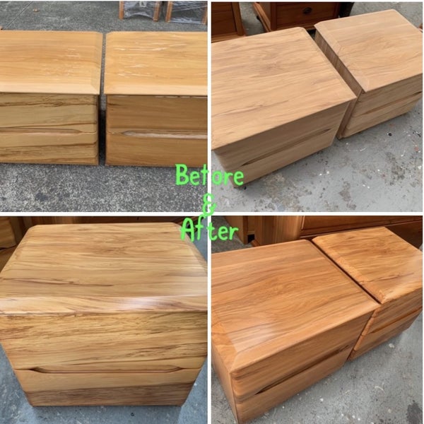 Modern design solid rimu lowboy - FULLY RESTORED Carousel 7