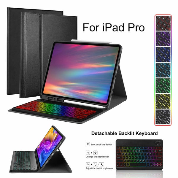 iPad Pro 3rd/4th Gen Bluetooth Keyboard + Cover Case Carousel 8
