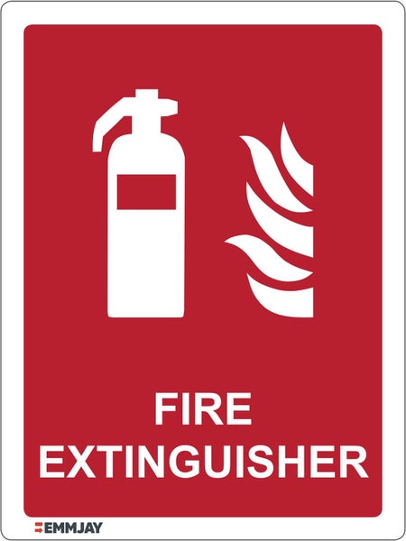 Fire Extinguisher Vehicle Sticker (75 x 100mm) Van / car EM20 Carousel 1