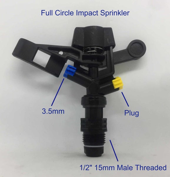 30 x 1/2" 15mm Impact Sprinklers (3.5mm & Plug Nozzles) Price Match Guarantee Carousel 1