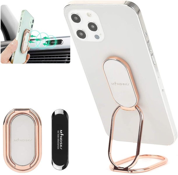 Phone Ring Holder Finger Kickstand 360rotation Back Grip Foldable Carousel 1