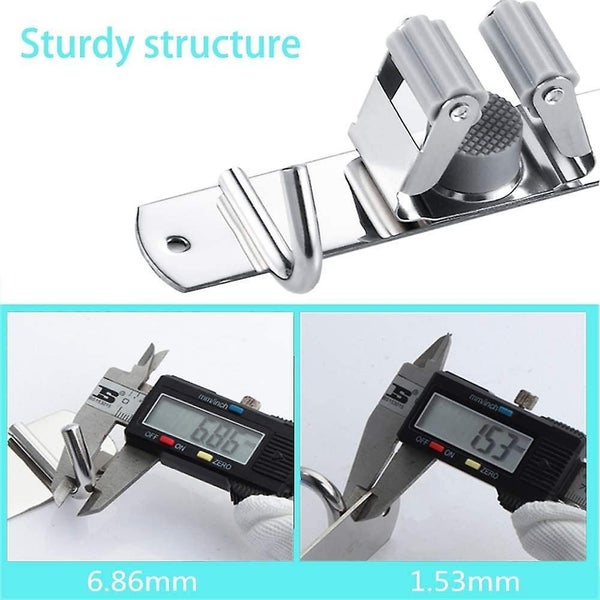Wall Broom - Stainless Steel Broom Holder, Storage Hanger Holder For Kitchen, Ga Carousel 5