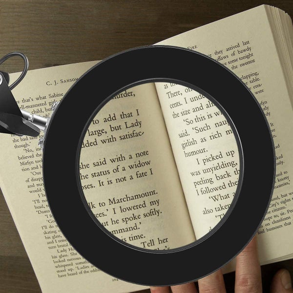 Led Magnifying Lamp With Clamp, 1,500 Lumens Stepless Dimmable, 3 Color Modes, 5 Carousel 5