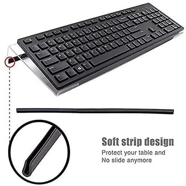 Computer Keyboard Stand-clear Acrylic Keyboard Tray With Rubber Strip Carousel 2