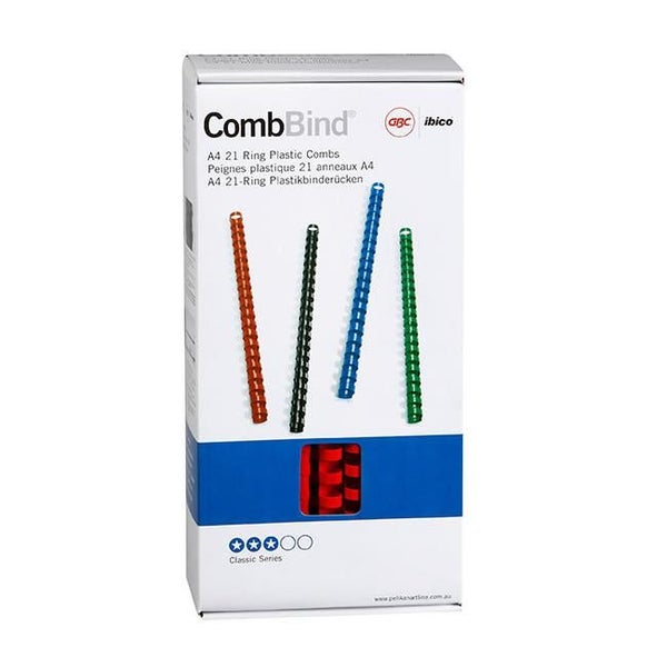 Gbc binding comb 12mm red pk100 Carousel 1