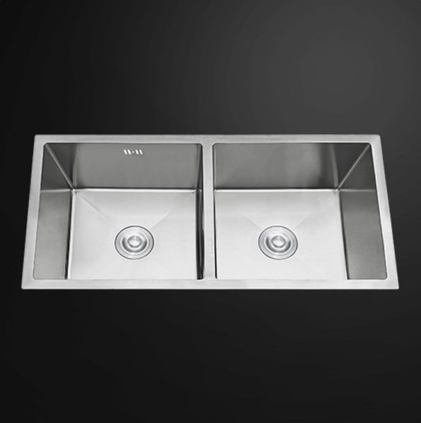 Double Bowl Stainless Steel Sink 795x460mm Carousel 1