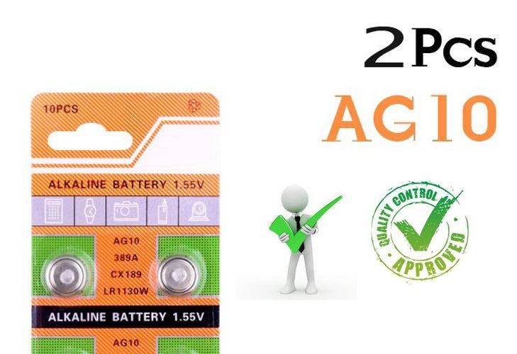 2pcs/pack LR1130 389 SR1130 AG10 189 LR54 Alkaline Batteries SR54 389 189 Carousel 1