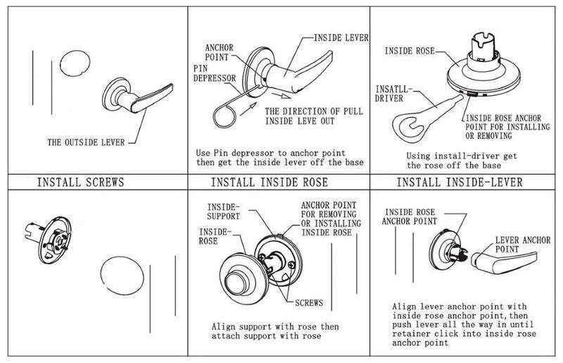 Trio Door Handle Dummy Lever Half Set Matt Black WDL100BL Carousel 3