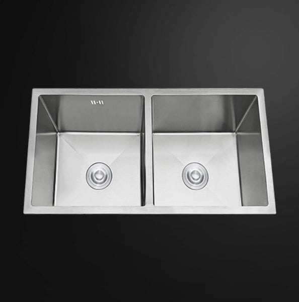 Double Bowl Stainless Steel Sink 700x450mm Carousel 1