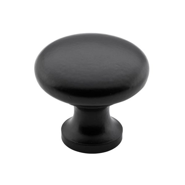 Tradco 4082MB Cupboard Knob CI Matt Black 32mm Carousel 1