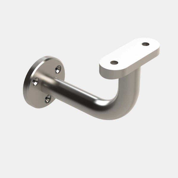 Emro SS680CTFT Commercial Stair Rail Bracket Exposed Base PSS Finish Carousel 1