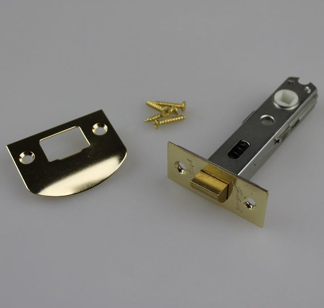 Gainsborough Tubular Latch 481PBS 70mm Backset Dual Sprung Polished Brass Carousel 2