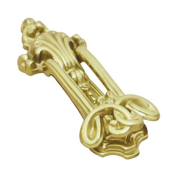 Superior Brass Door Knocker 210mm Polished Brass 3186 Carousel 1