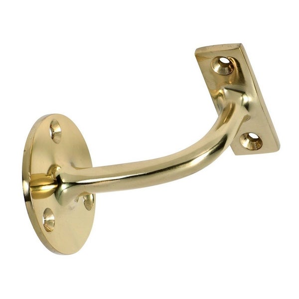 Tradco Hand Rail Bracket Polished Brass 75mm TD1545 Carousel 1