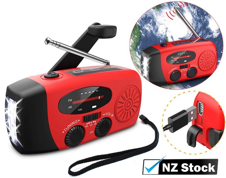Portable FM Radio with Flashlight NZ Clearance Carousel 1